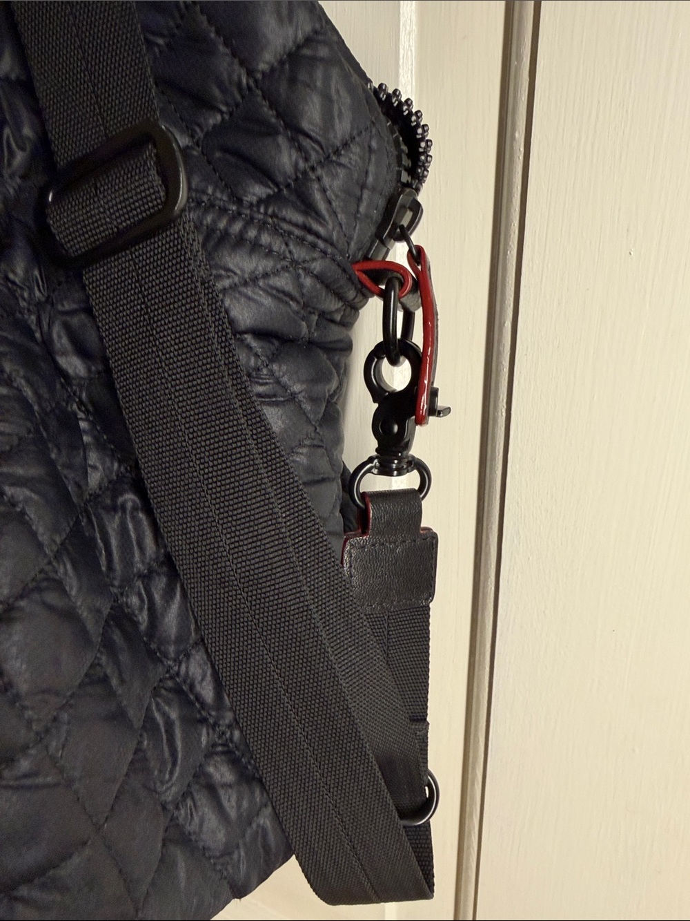 MZ Wallace Quilted Black Travel Weekender - Picture 4 of 13